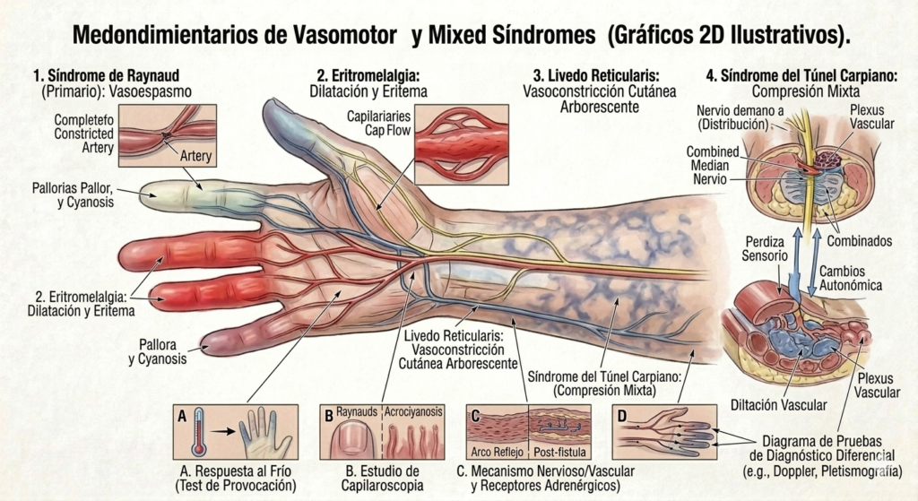 Síndromes vasomotores y mixtos
